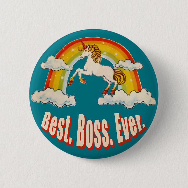 Best Boss Ever Pinback Button (Front)