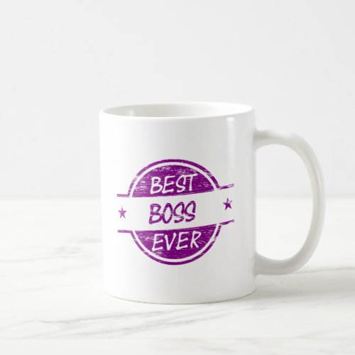 Best Boss Ever Purple Coffee Mug