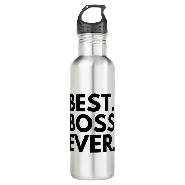 BEST BOSS EVER STAINLESS STEEL WATER BOTTLE (Front)