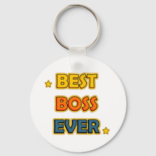 Best Boss ever Tweekleurige Keychain