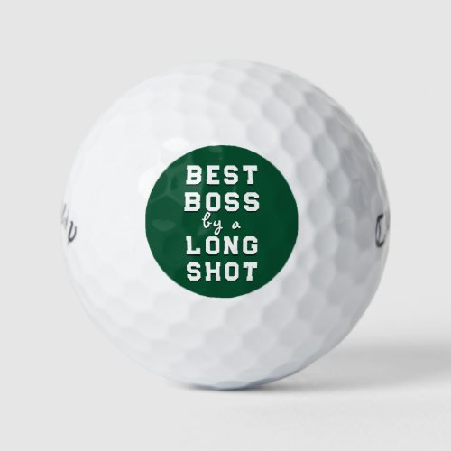 Best Boss Gift Golf Balls