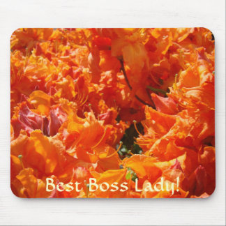 BEST BOSS GIFT Mousepad Azalea Rhodies Christmas