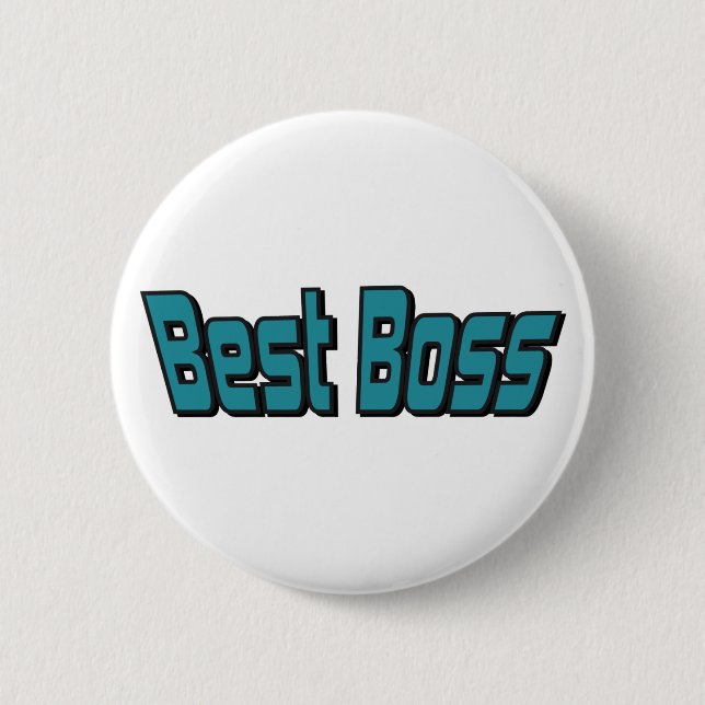 Best Boss Pinback Button (Front)