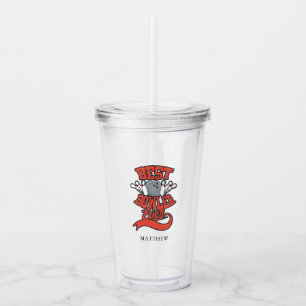 Best Bowler Ever Bowling Personalized Family Acrylic Tumbler
