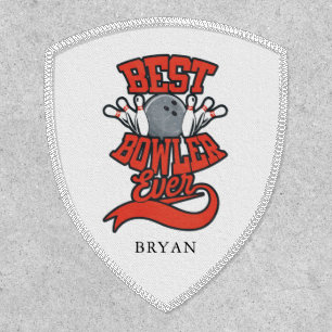 Best Bowler Ever Bowling Personalized Patch