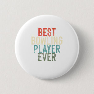 Best Bowling Player Bowlers Skittles Sport Gift Button
