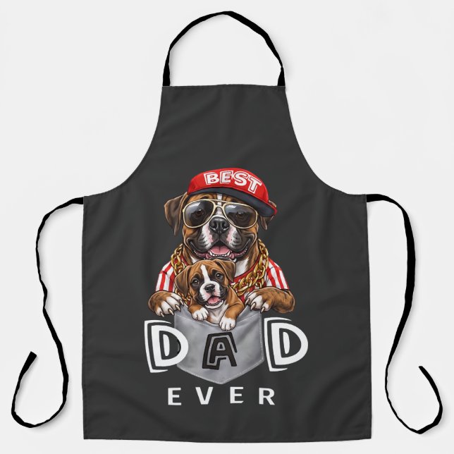 Best Boxer Dad Ever Apron (Front)