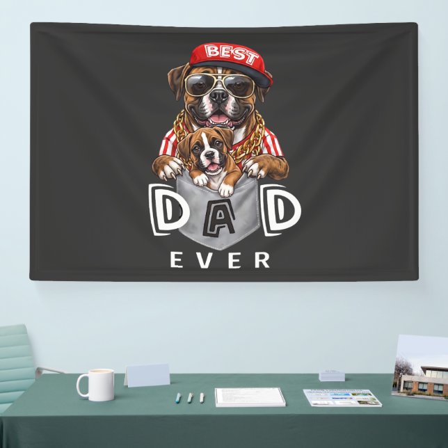 Best Boxer Dad Ever Banner (Tradeshow)