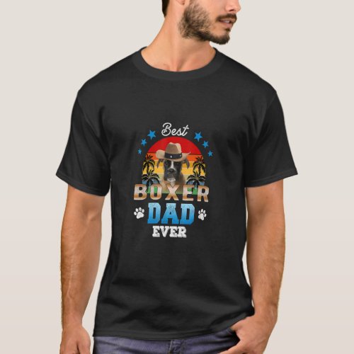 Best Boxer Dad Ever Best Dad Dog  Men  T_Shirt
