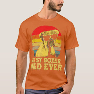 Best Boxer Dad Ever Dog Lovers Retro Vintage  T-Shirt