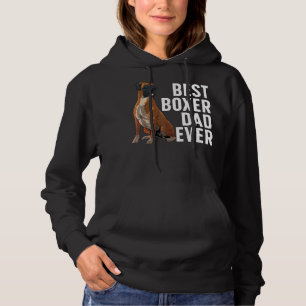 Best Boxer Dog Design For Men Dad Pet Animal Boxer Hoodie
