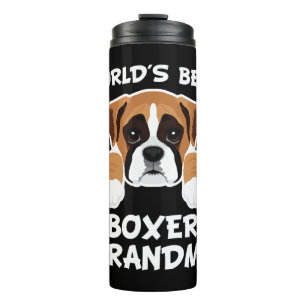 Best Boxer Grandma Dog Granddog Thermal Tumbler