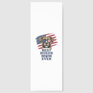 Best Boxer Mom Ever Patriotic Dog Shirt Design_1 Bookmarks