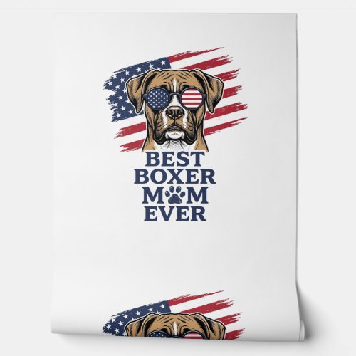 Best Boxer Mom Ever Patriotic Dog Shirt Design_1 Wallpaper