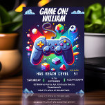 Best boy cool kids gaming level up 5th birthday invitation<br><div class="desc">Unleash the ultimate gaming celebration with our "Best Boy" Cool Kids Gaming Level Up 5th Birthday Invitation! Packed with excitement and vibrant graphics, this invite sets the stage for an epic day of play. Your little gamer will be overjoyed, and parents will appreciate the easy customization. Level up the birthday...</div>
