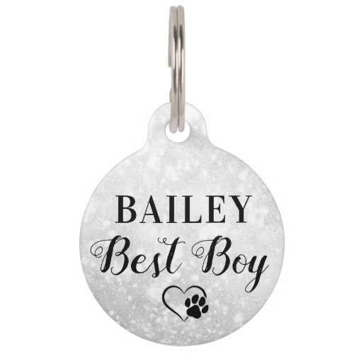 Best Boy Dog Personalized Pet Wedding Pet ID Tag