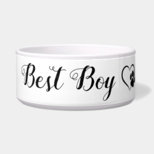 Cute boy 2024 dog bowls