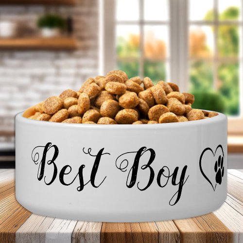 Best Boy Personalized Pet Wedding Dog Food Bowl