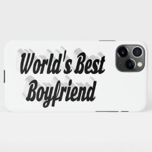 Best Boyfriend black 3d text iPhone 11Pro Max Case