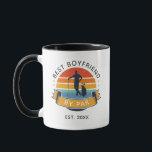 Best Boyfriend By Par Golf Lover Custom Photo Mug<br><div class="desc">Retro Best Boyfriend By Par design you can customize for dad, stepfather, grandpa or any golf enthusiast who's also a dad. Perfect gift for the best father, step daddy or grandfather ever who loves club sports or golfing. The text "BEST BOYFRIEND BY PAR" can be customized with any moniker by...</div>