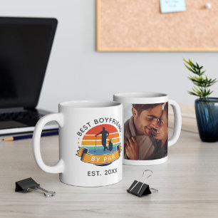 Best Boyfriend By Par Valentine's Day Golfer Photo Coffee Mug