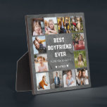 Best Boyfriend Ever 12 Photo Collage Plaque<br><div class="desc">Create your own photo collage frame with 12 of your favorite photos with white background. Personalize with photos of your boyfriend. It is a precious gift for boyfriend or husband on birthday, Valentine's Day, anniversary, etc.</div>