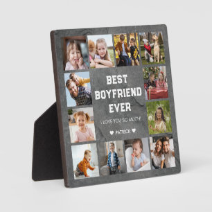 Best Boyfriend Ever 12 Photo Collage Plaque