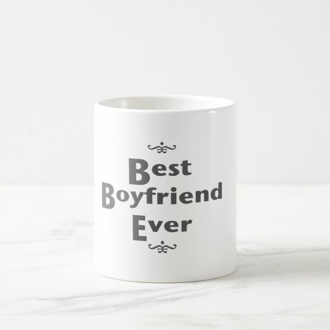 Best boyfriend ever coffee mug (Center)
