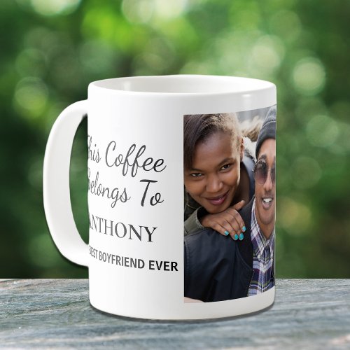Best Boyfriend Ever Personalized Photo Coffee Mug