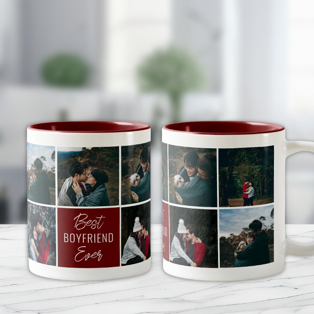 Best Boyfriend Ever Personalized Photo Coffee Mug (Creator Uploaded)