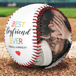 "Best Boyfriend Ever" Photo Baseball Gift