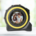 Best Boyfriend Ever Photo Tape Measure<br><div class="desc">The perfect Christmas,  Valentines Day,  birthday and anniversary gift for the world's best boyfriend. This custom tape measure features your photo and "Property Of The Best Boyfriend Ever" in simple yellow typography on a black background.</div>