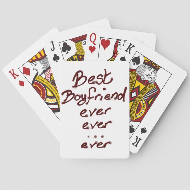 Best boyfriend ever poker cards (Back)