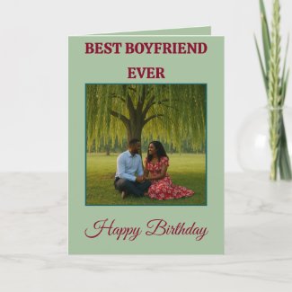 Best Boyfriend Ever Romantic Birthday Photo