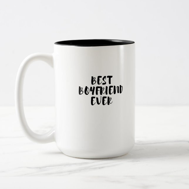 Best boyfriend ever Two-Tone coffee mug (Left)