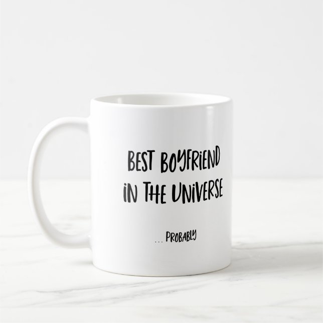 Best Boyfriend in the Universe Funny Mug (Left)