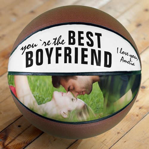 Best Boyfriend Typography Photo Basketball