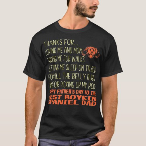Best Boykin Spaniel Fathers Day Gift T_Shirt