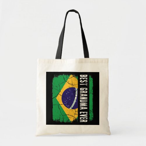 Best Brazilian Grandma Ever Brazil Flag Mothers Tote Bag