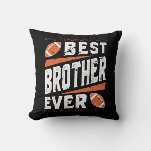 Best Brother Boys Baseball Throw Pillow