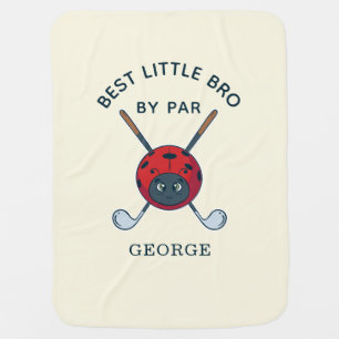 Best Brother By Par Baby Shower Golfing Bug Baby Blanket