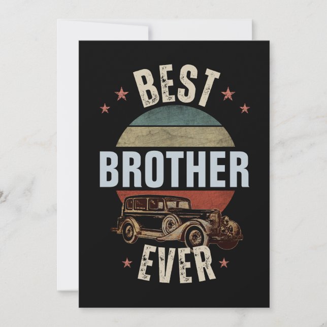 BEST BROTHER EVER  INVITATION (Front)