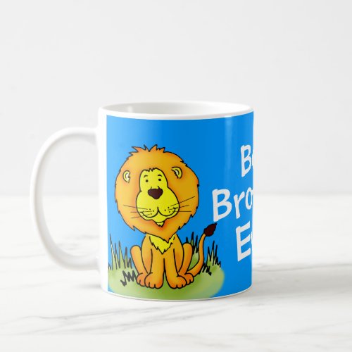 Best Brother Ever lion blue travel  club mug