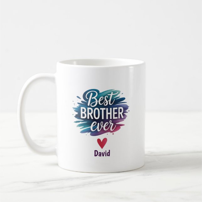 Best Brother Ever Mug | Personalized Gift for Him (Left)