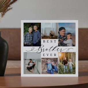 Best Brother Ever Photo Collage Keepsake Gift Plaque