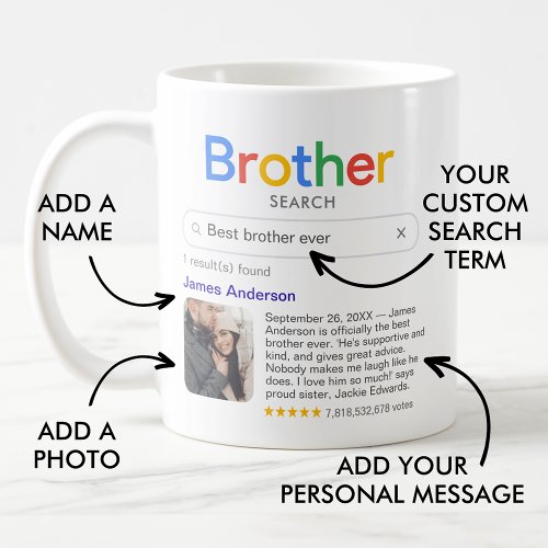 Best Brother Ever Search Results Photo  Message Coffee Mug