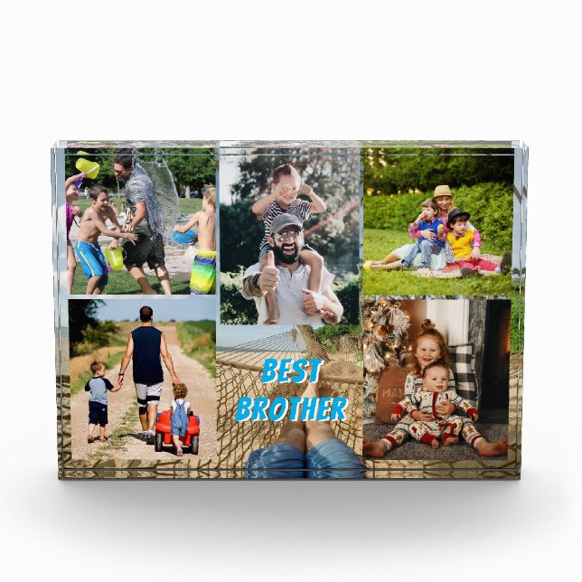 Best Brother for Funny Life Photo Block (Front)