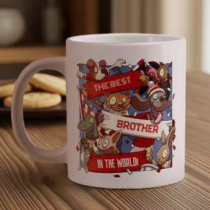 Best Brother Funny Animal Fans Cartoon Giant Coffee Mug