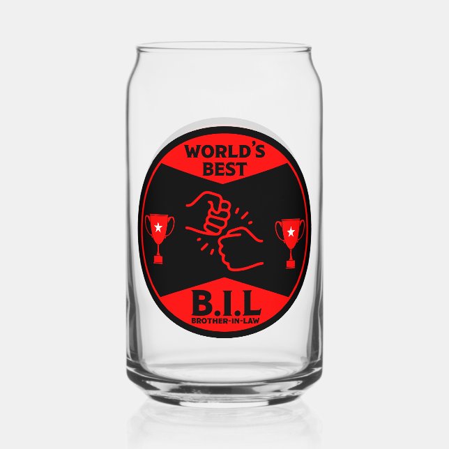 Best Brother-In-Law Can Glass (Front)