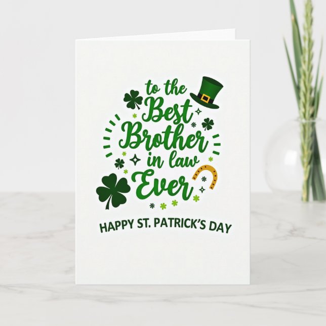 Best Brother In Law Ever Card (Front)